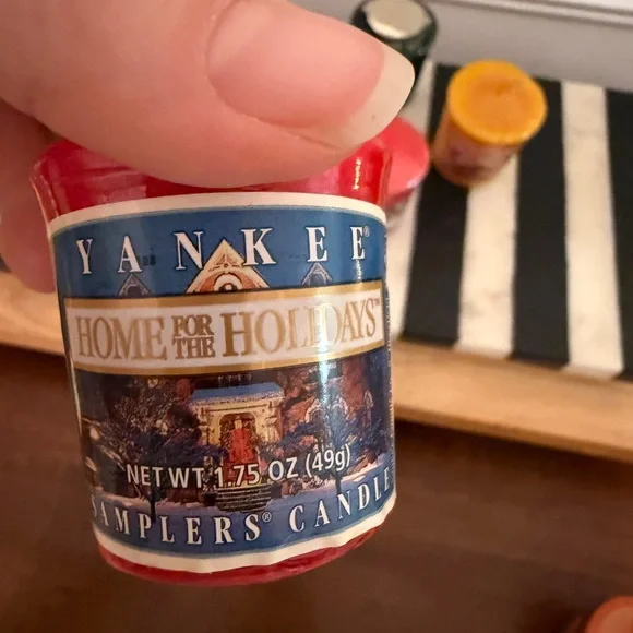 Vintage Yankee Candle Christmas Lot small candles lot of 9 As Is! - Picture 4 of 10